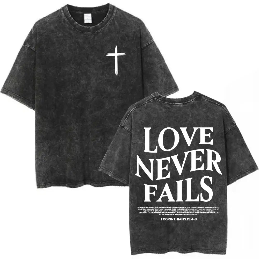 Salvation Jesus Paid It All Vintage Washed T Shirts Christian Bible Verse T-shirt Mens Women Fashion Oversized Cotton T-shirts