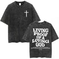 Salvation Jesus Paid It All Vintage Washed T Shirts Christian Bible Verse T-shirt Mens Women Fashion Oversized Cotton T-shirts