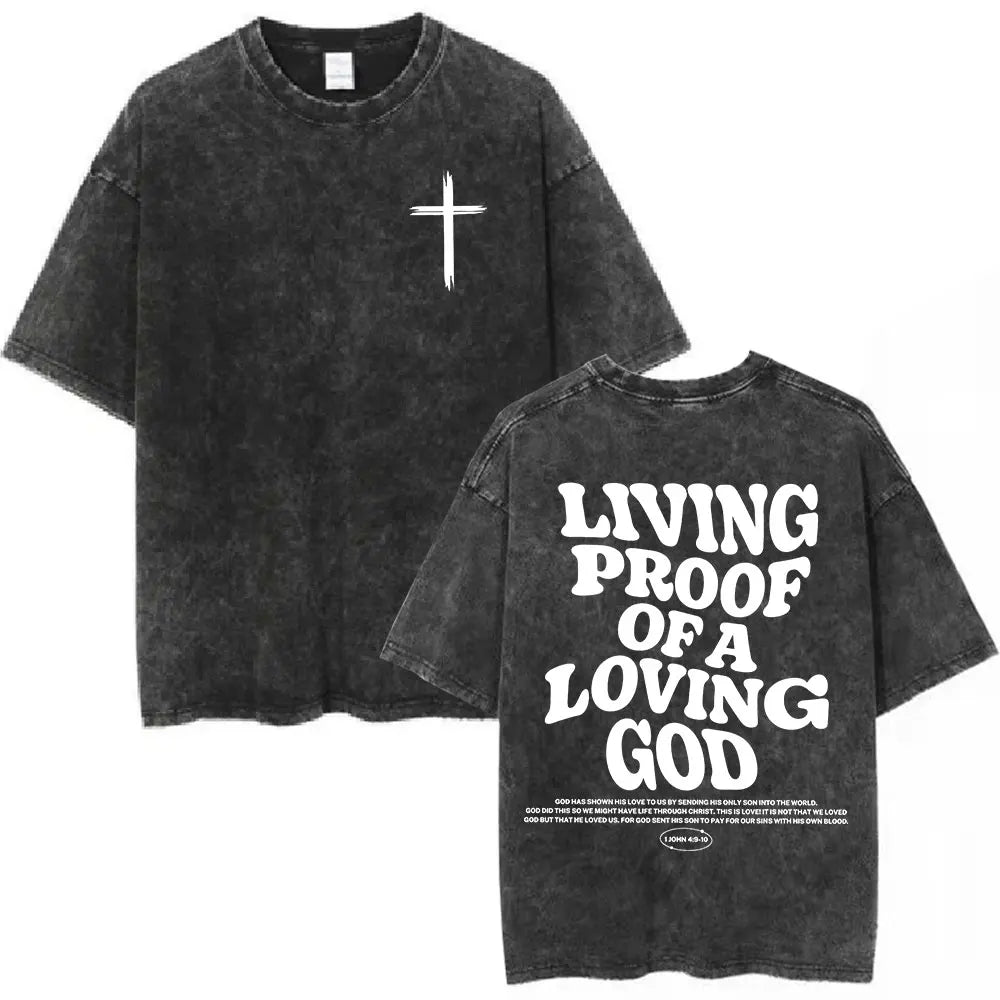 Salvation Jesus Paid It All Vintage Washed T Shirts Christian Bible Verse T-shirt Mens Women Fashion Oversized Cotton T-shirts
