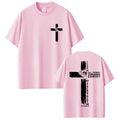 Christian Religious Jesus T-shirt Fashion Faith Bible Verse I Can Do All Thing Through Christ T-shirt Y2K Unisex Fashion T-shirt