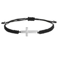 Couple Cross Woven Bracelets For Women Men White Black Braid Rope Thread Cords Charm Bracelets Wish Bracelet Jewelry